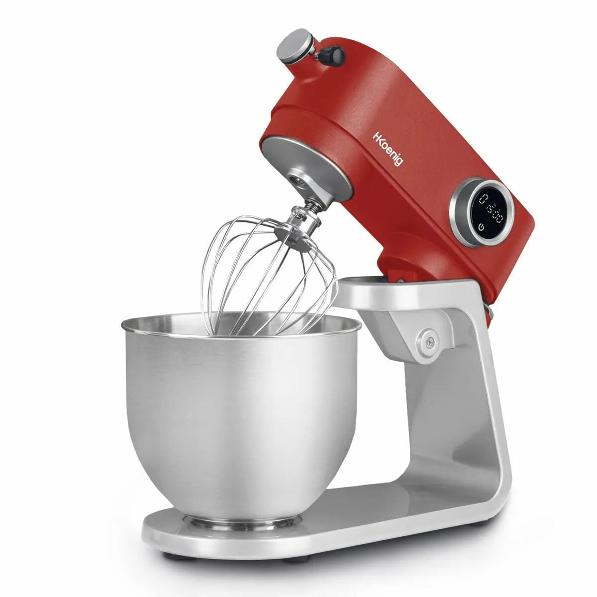 H.Koenig KM80 robot pétrin rouge 5.5L 1000W