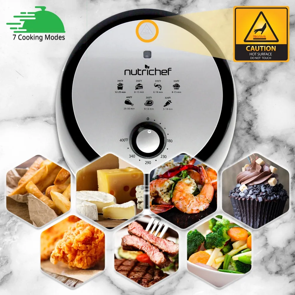 Nutrichef air fryer compact 2 L 1000 W noir