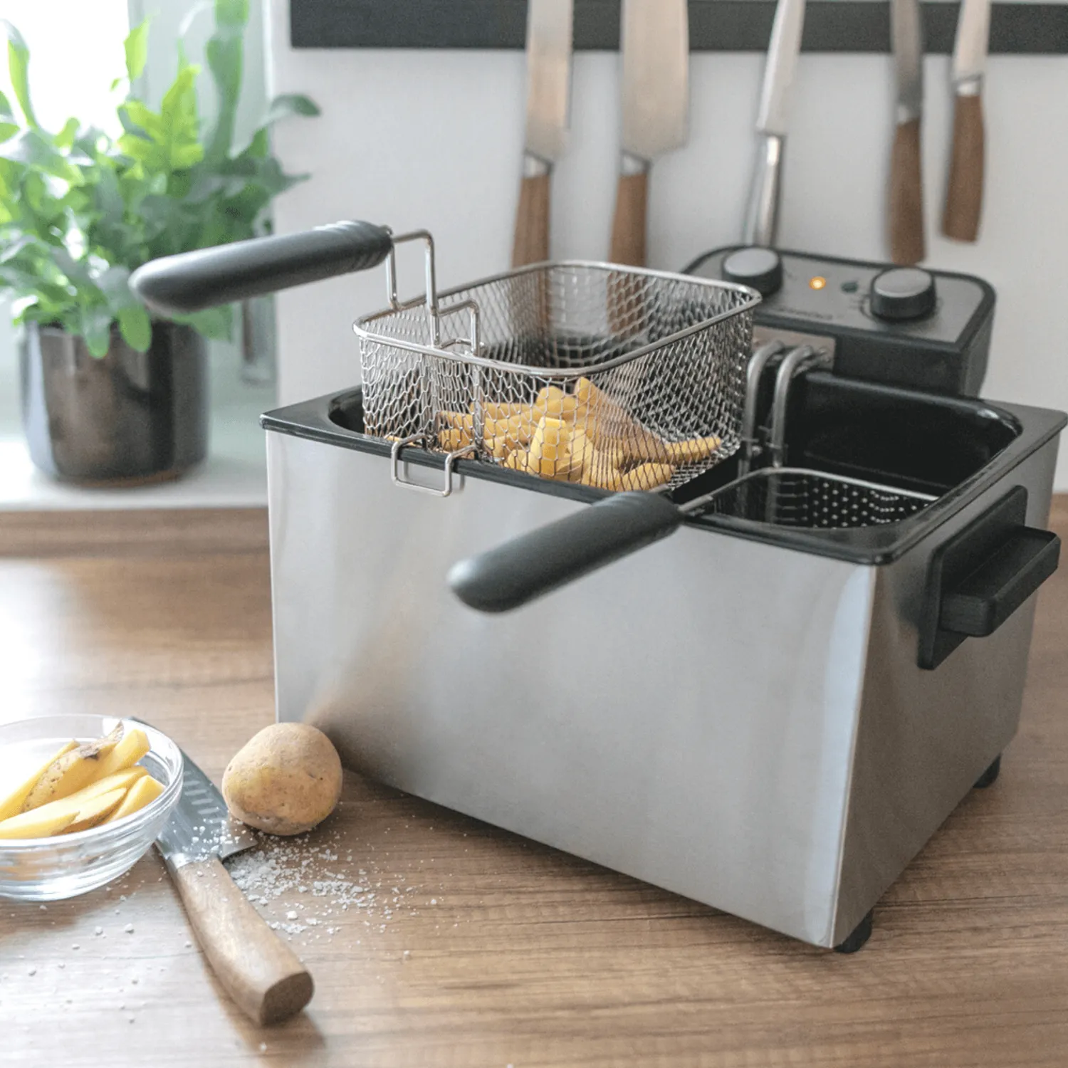 Steba DF 300 friteuse inox 5 L zone froide 190°C