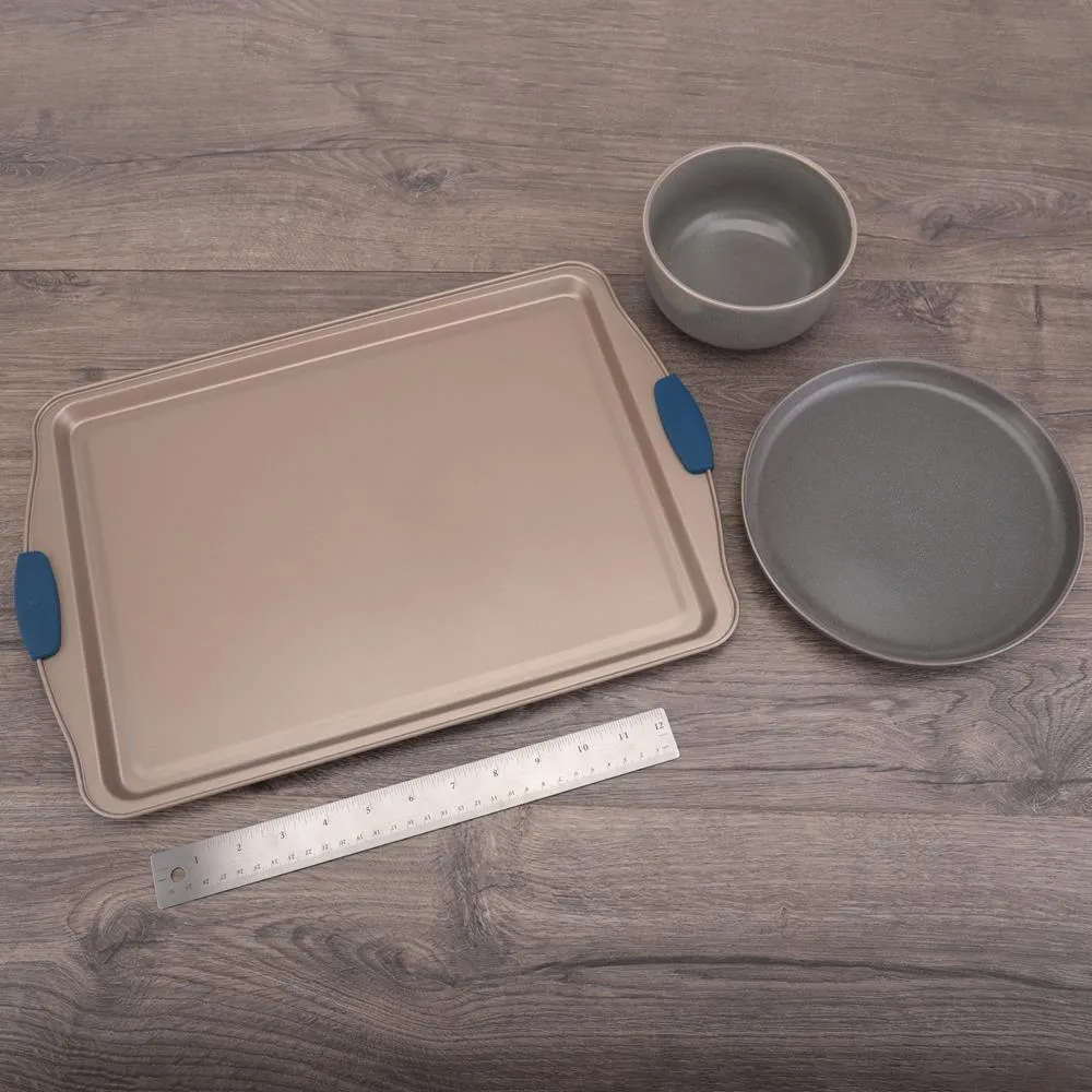 Nutrichef plaque de cuisson antiadhésive dorée 43,5 cm