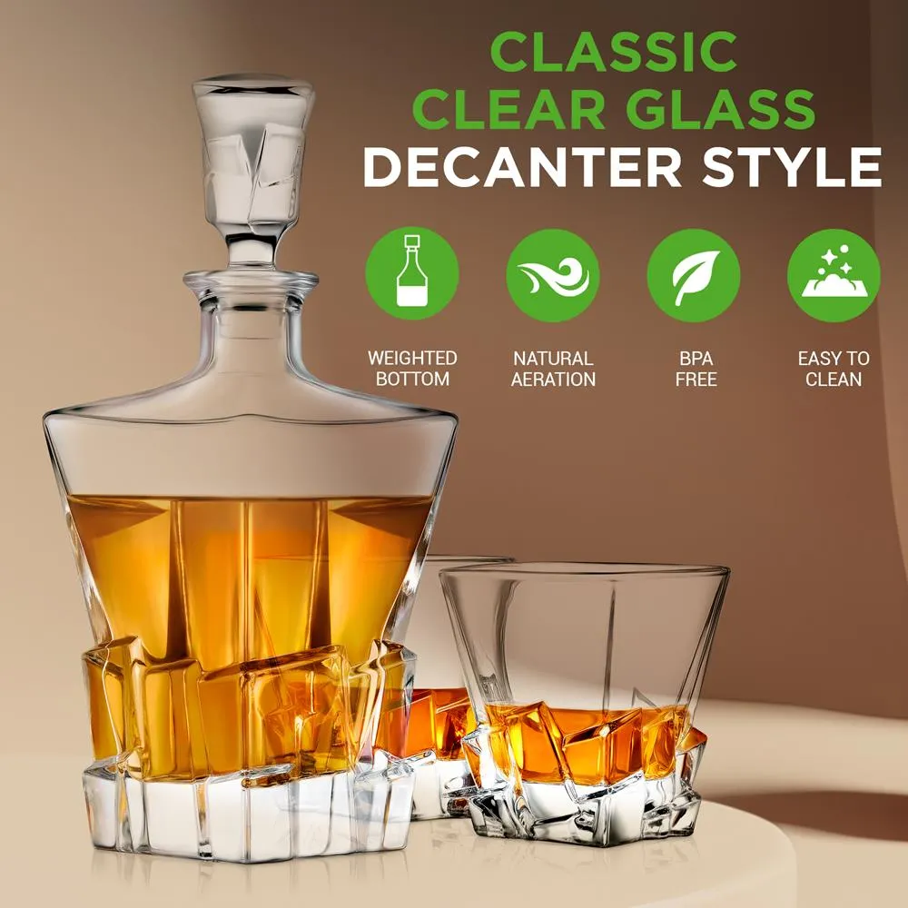 Nutrichef carafe whisky verre cristal 750 ml
