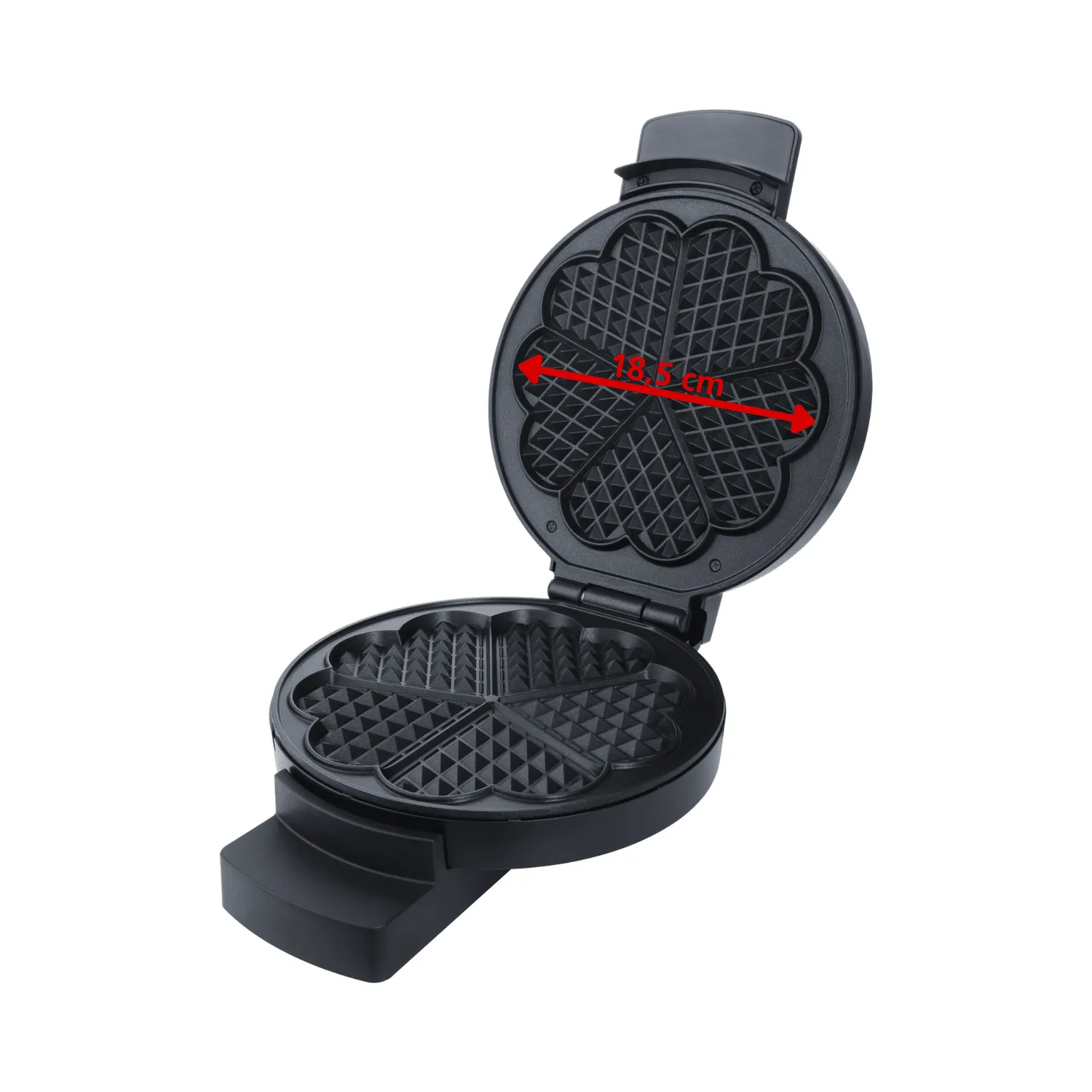 Steba WE 3 XL gaufrier 5 cœurs 18,5 cm antiadhésif