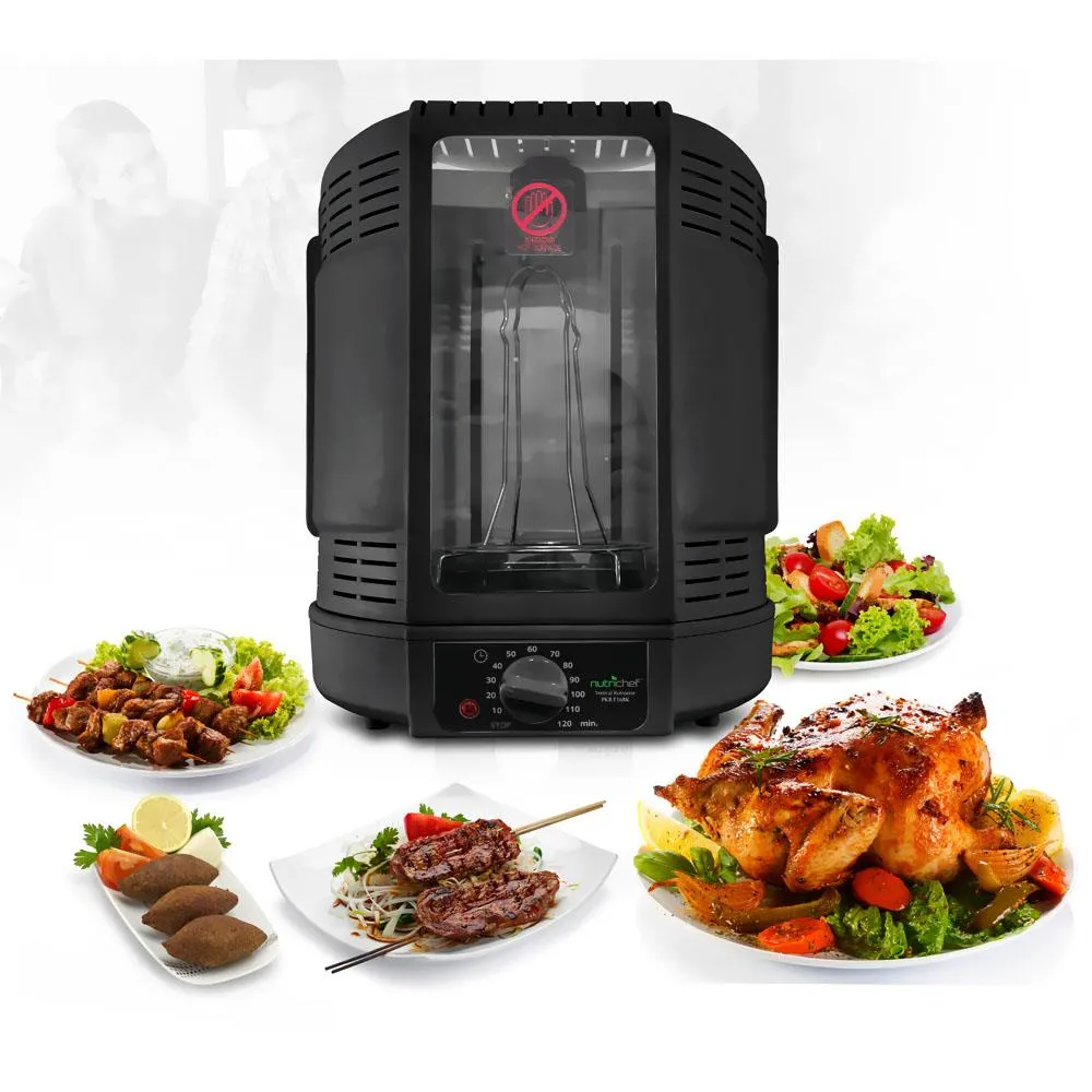 Nutrichef rôtissoire verticale four poulet à fenêtre
