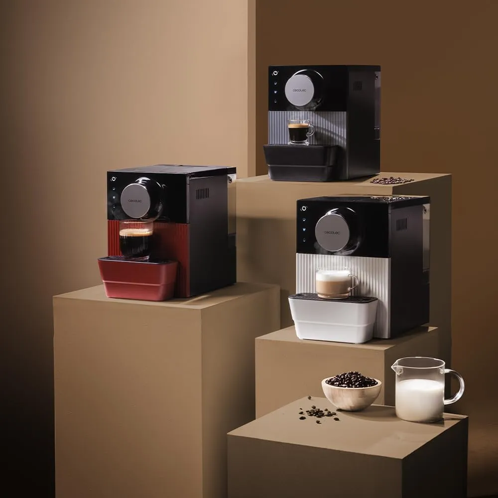Cecotec Cremmaet Cube Red machine espresso broyeur 19 bars