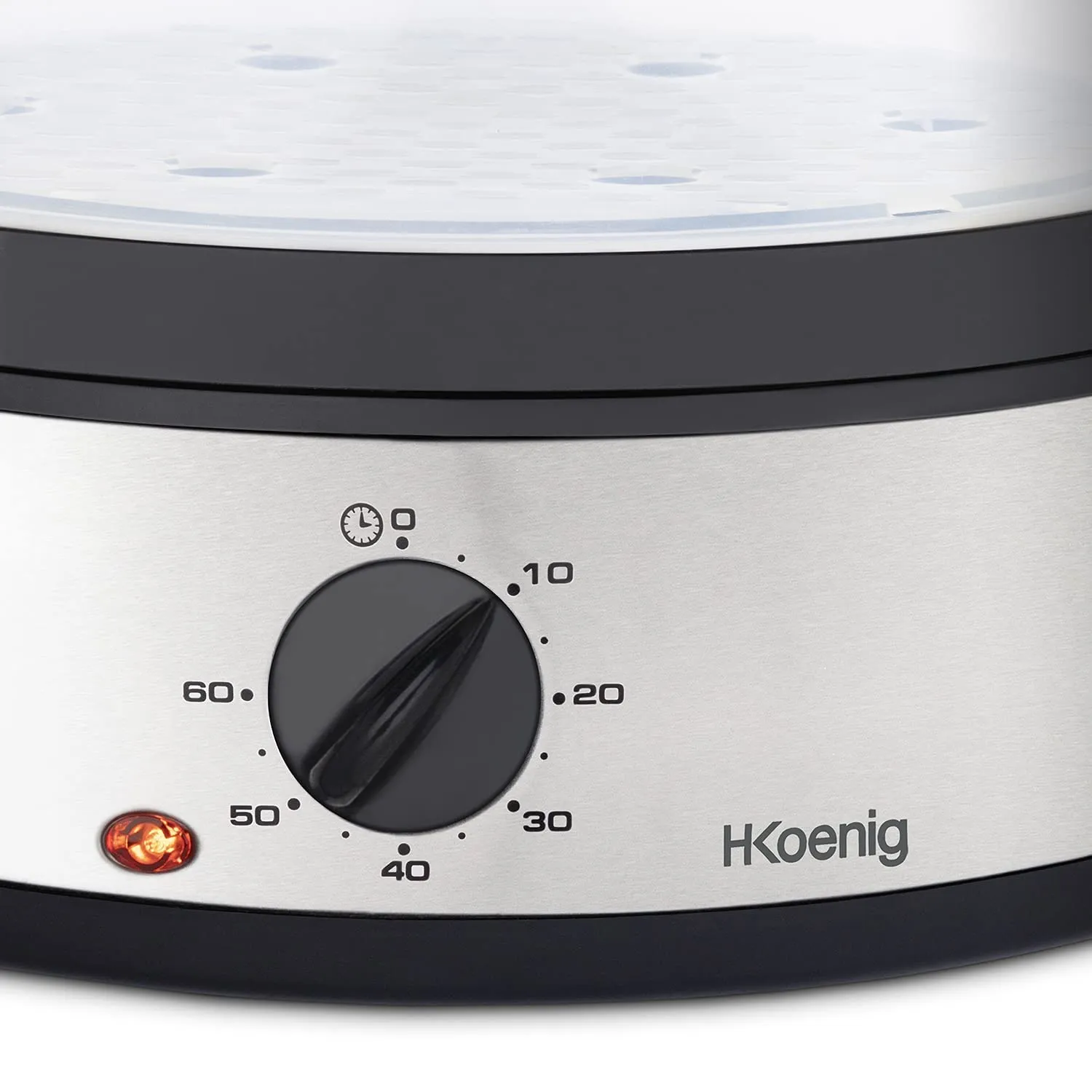 H.Koenig VAP10 cuiseur vapeur inox 9L 3 paniers