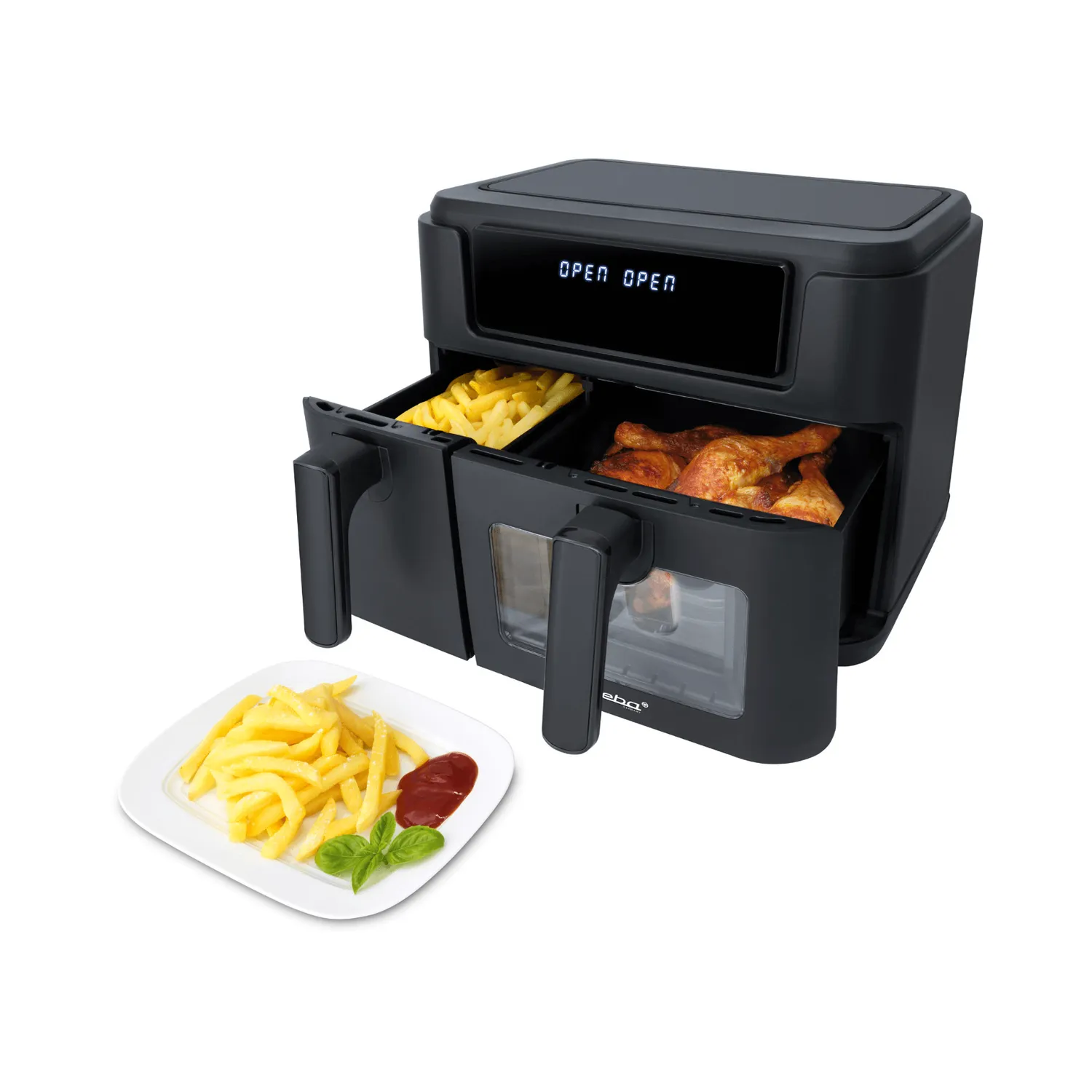 Steba HF 9501 Duo Black friteuse sans huile 9,5 L