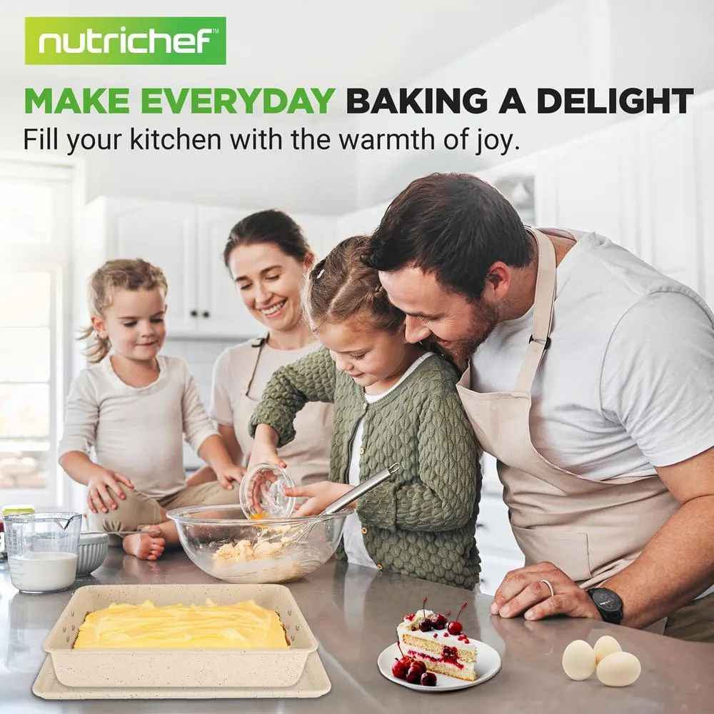 Nutrichef set 8 moules pâtisserie antiadhésifs acier crème
