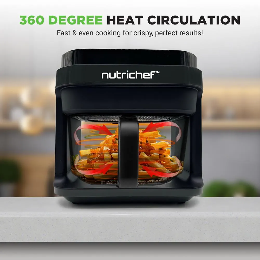Nutrichef friteuse air chaud 5,5 L 8 programmes tactile