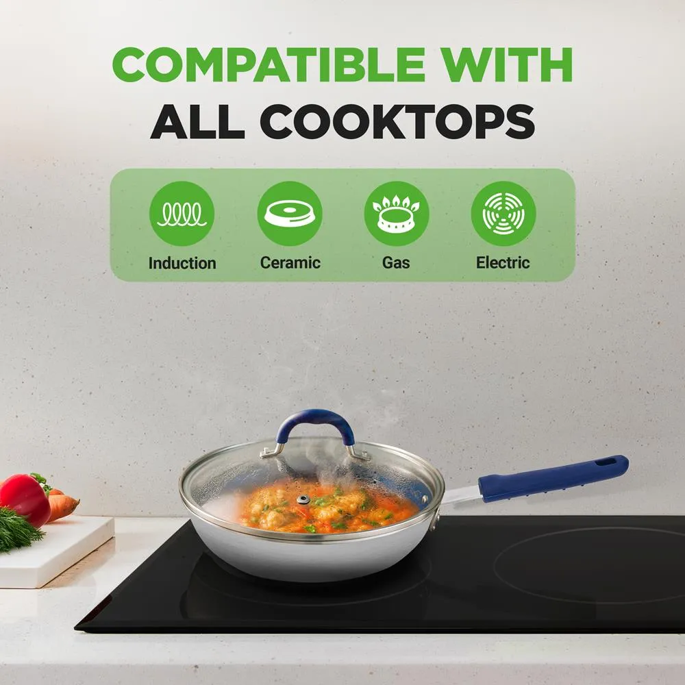 Nutrichef NCFRLD8 poêle 20 cm céramique avec couvercle