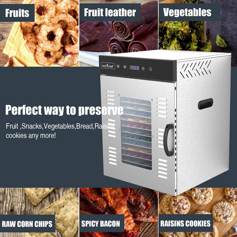 Nutrichef NCFD16X déshydrateur 16 plateaux inox 1500W