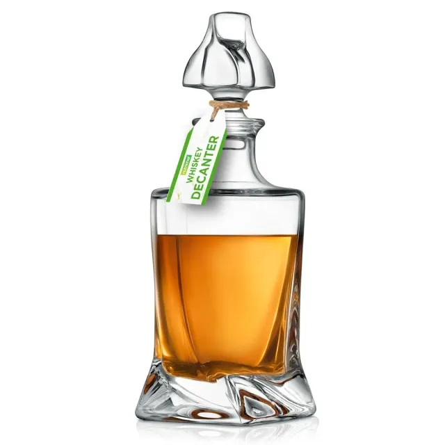 Nutrichef Carafe à Whisky Verre 750 ml Fond Épais Classique