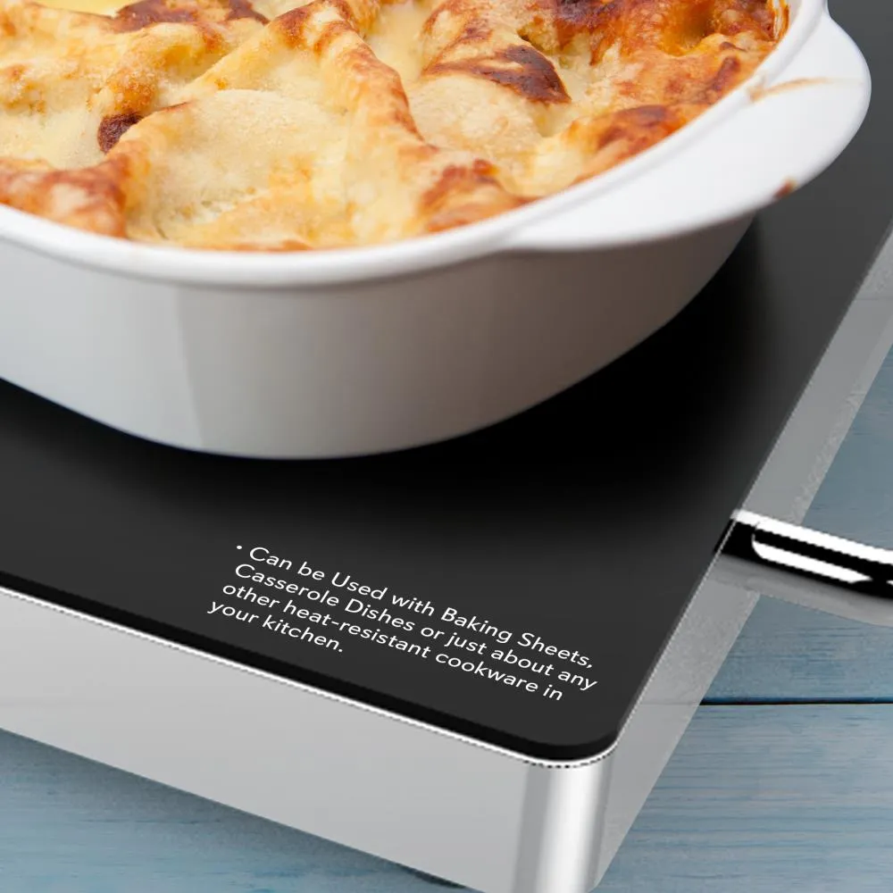 Nutrichef plateau chauffant verre 37x22 cm 130 W