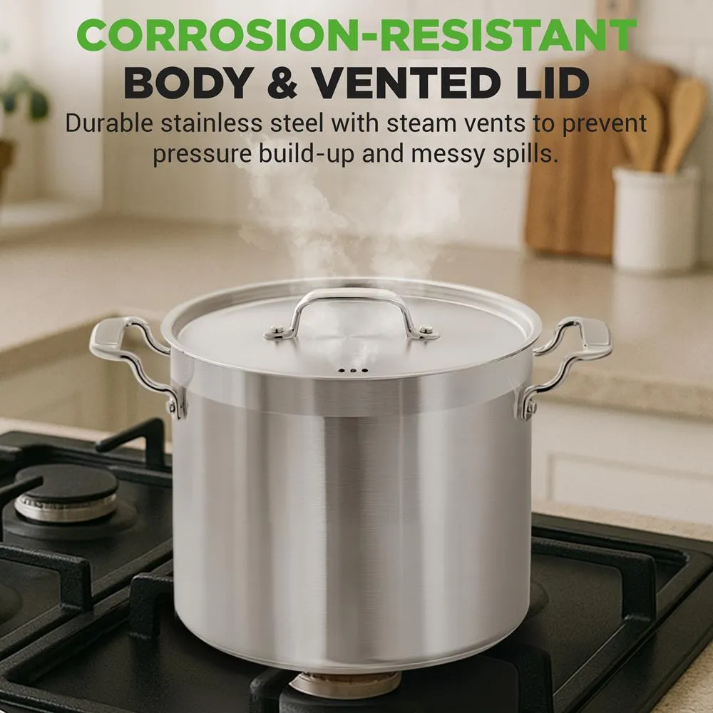 Nutrichef faitout inox 16 QT 15 L induction chaleur uniforme