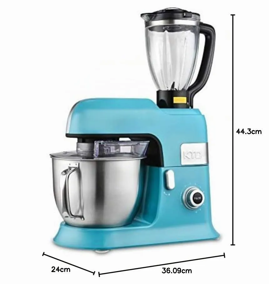 Kitchencook Expert XL Blue robot pétrin 6,5L 1300W blender verre