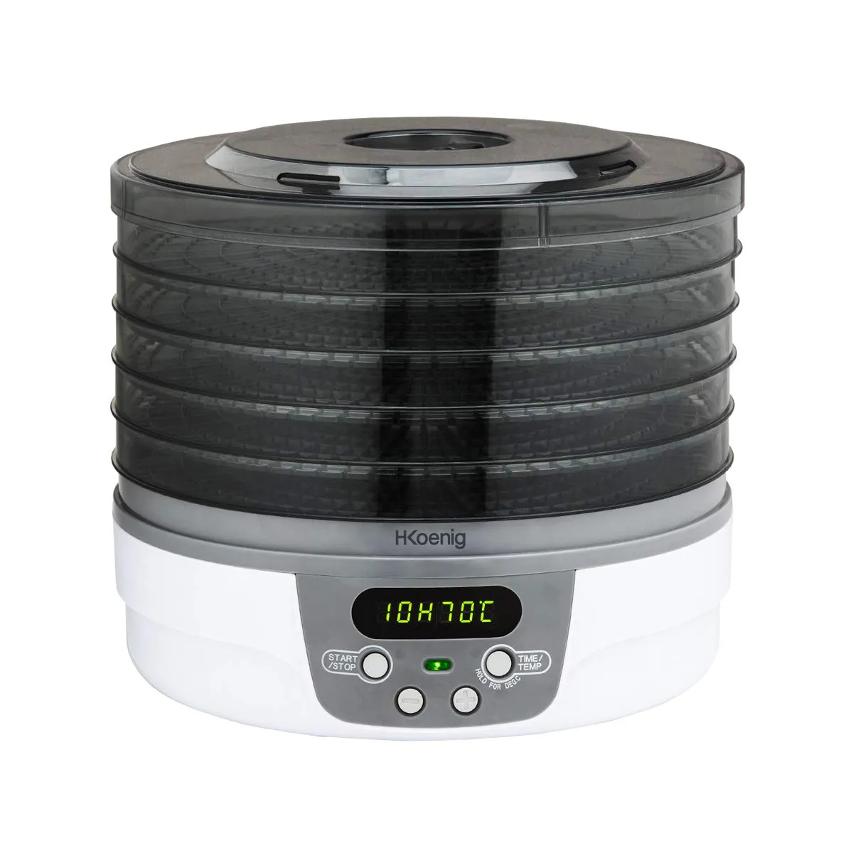 H.Koenig DSY700 déshydrateur alimentaire 5 plateaux blanc