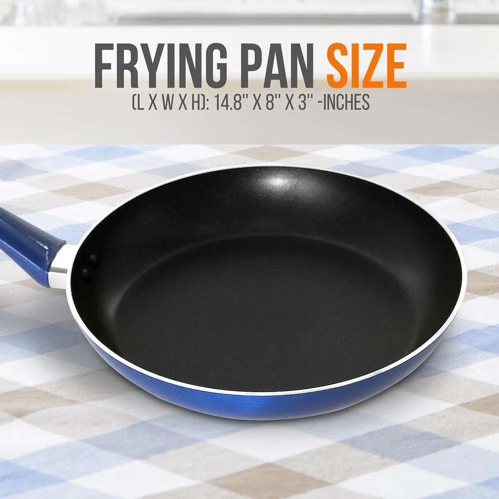 Nutrichef poêle 20 cm antiadhésive bleue