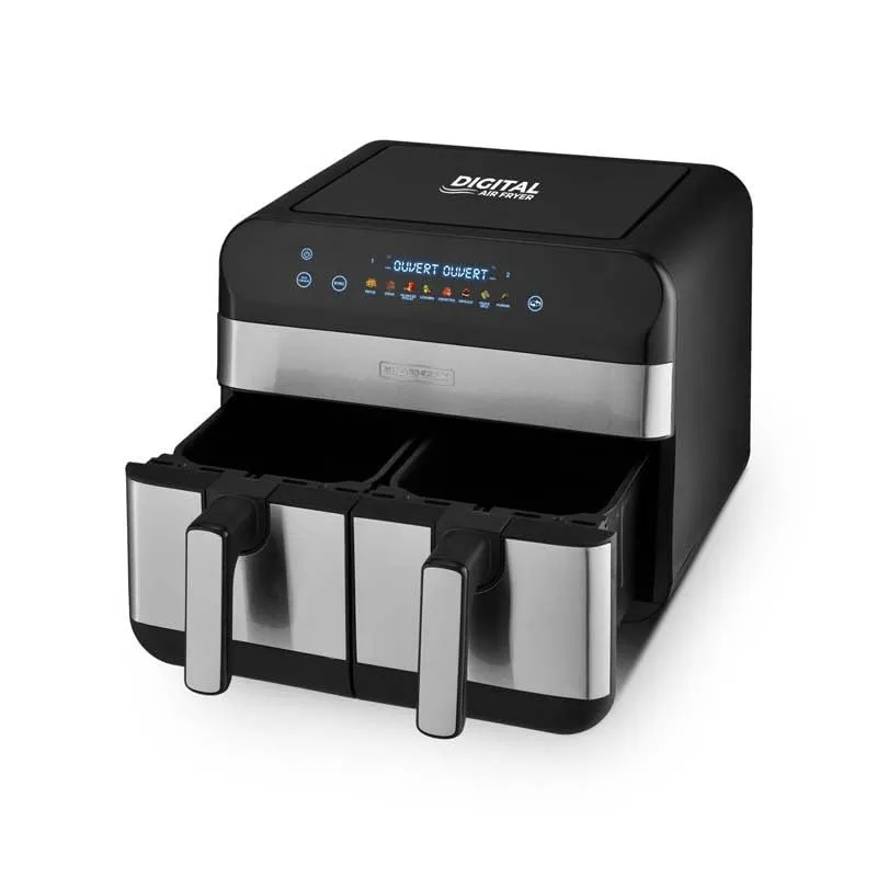 Kitchencook Airflow 9 friteuse sans huile double cuve 9 L