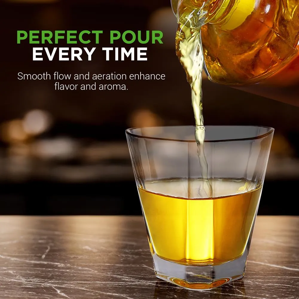 Nutrichef carafe à whisky cristal 850 ml classique