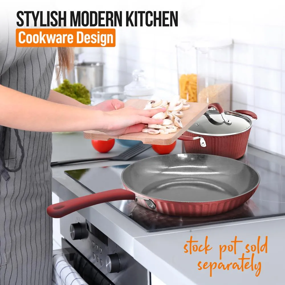 Nutrichef poêle 20 cm céramique grise NCCW11RDL