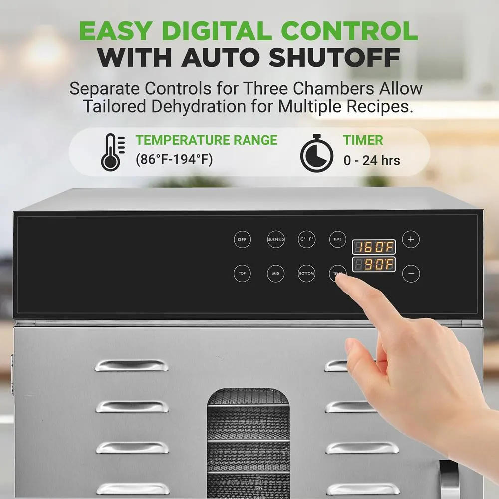 Nutrichef NCFD30S déshydrateur 30 plateaux inox
