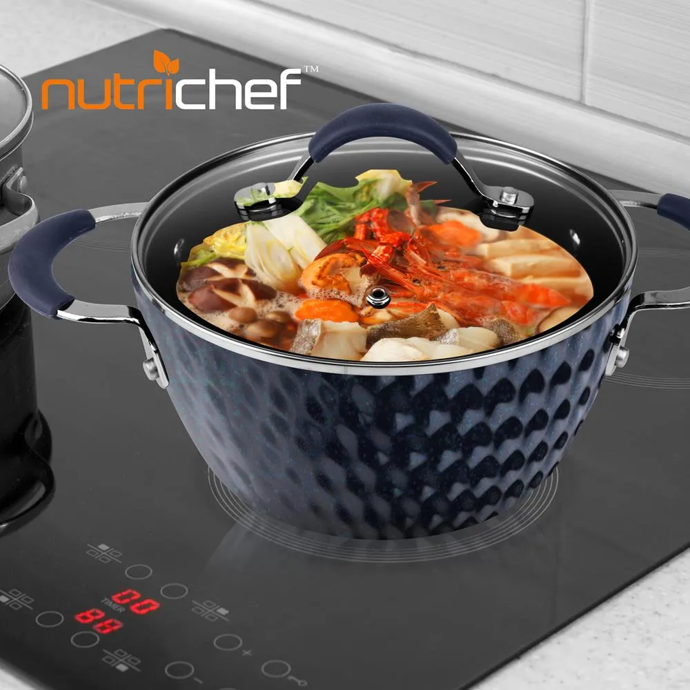 Nutrichef NCCW11DS faitout 2,1 L antiadhésif avec couvercle