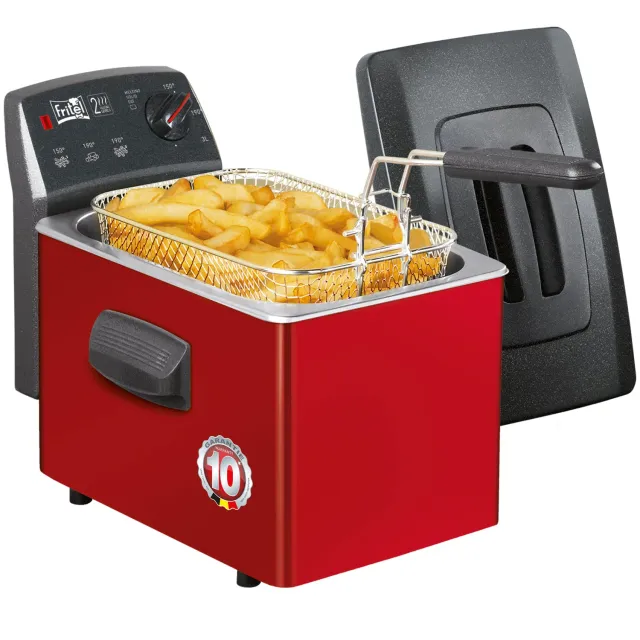 Fritel Turbo SF 4153 friteuse 3L rouge huile et graisse