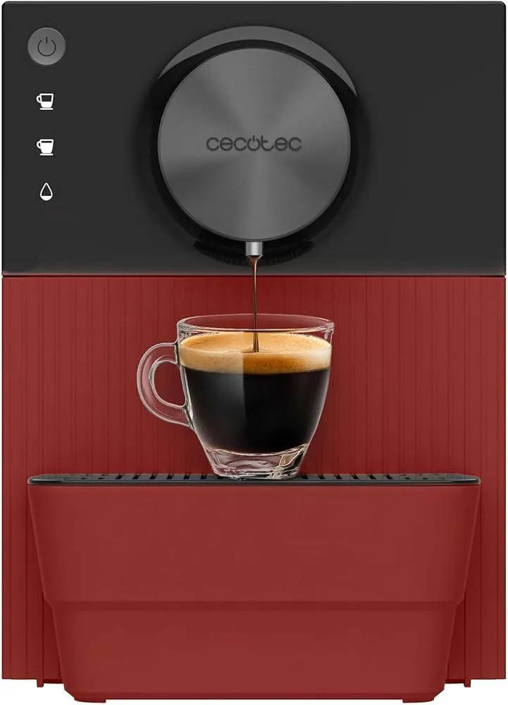 Cecotec Cremmaet Cube Red machine espresso broyeur 19 bars