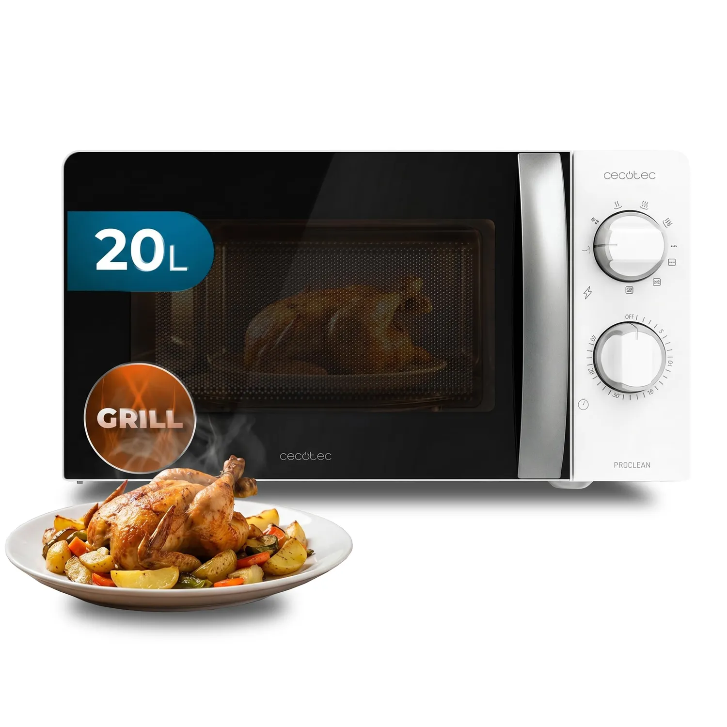 Cecotec ProClean 2010 micro-ondes 20L 700W sans grill