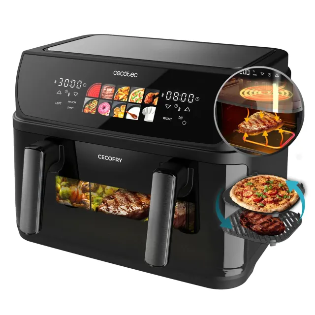 Cecotec Cecofry Grill Duoheat 10000 friteuse grill 10L noir