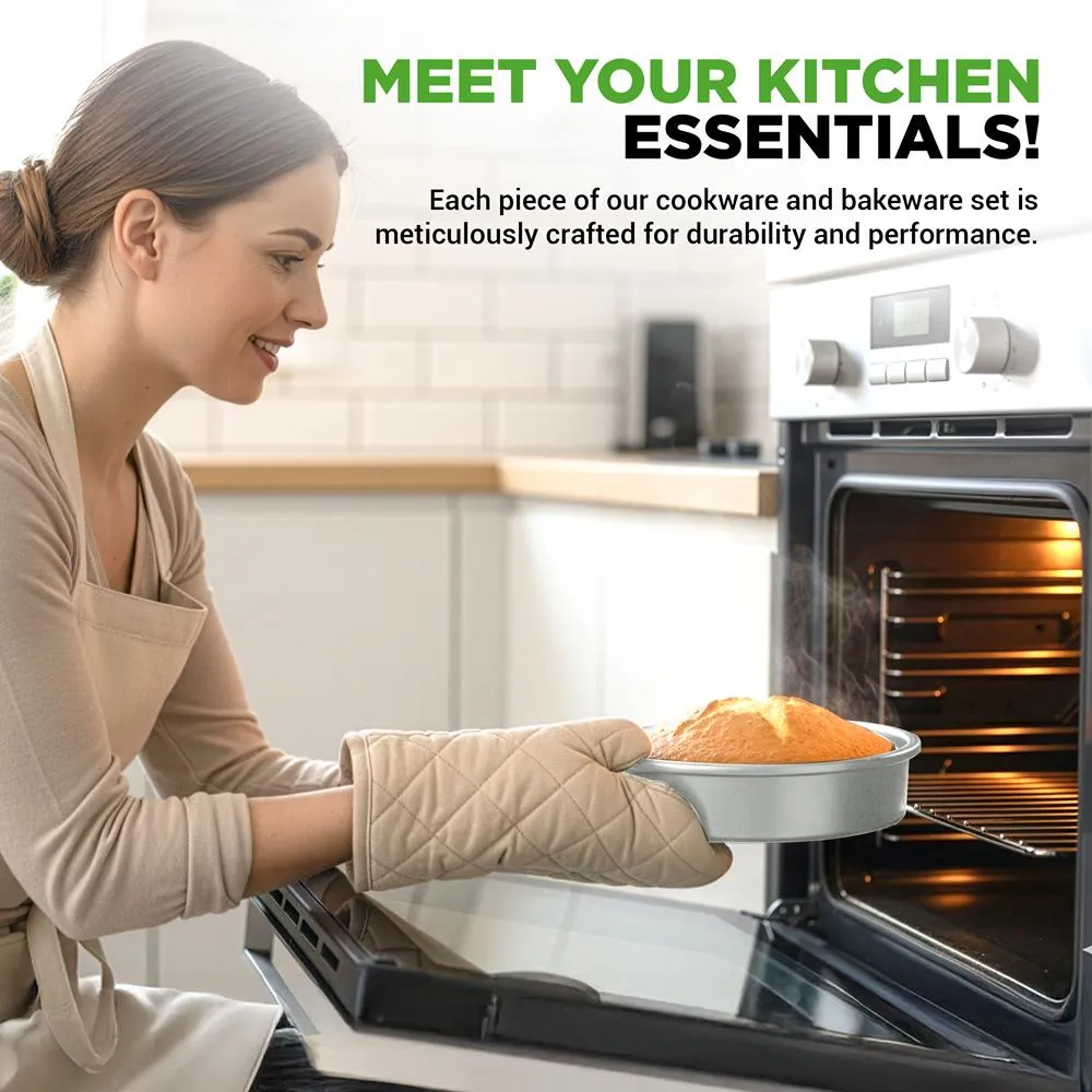 Nutrichef batterie cuisine 20 pièces alu blanc induction