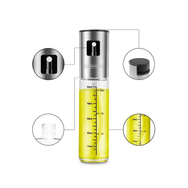 KITCHENCOOK Spray90 spray huile cuisine 90 ml verre inox