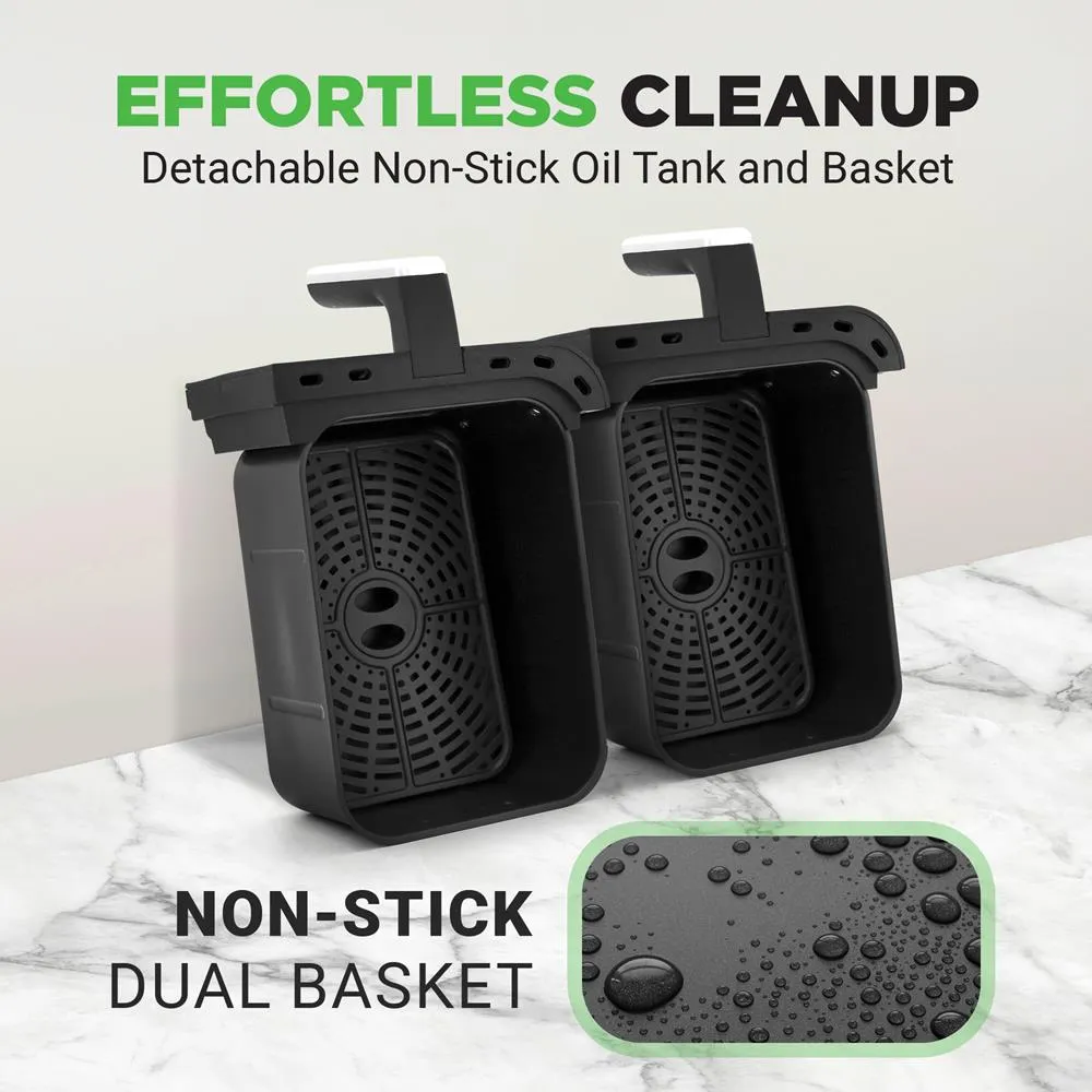 Nutrichef NCAF5508AT air fryer double 8,3 L