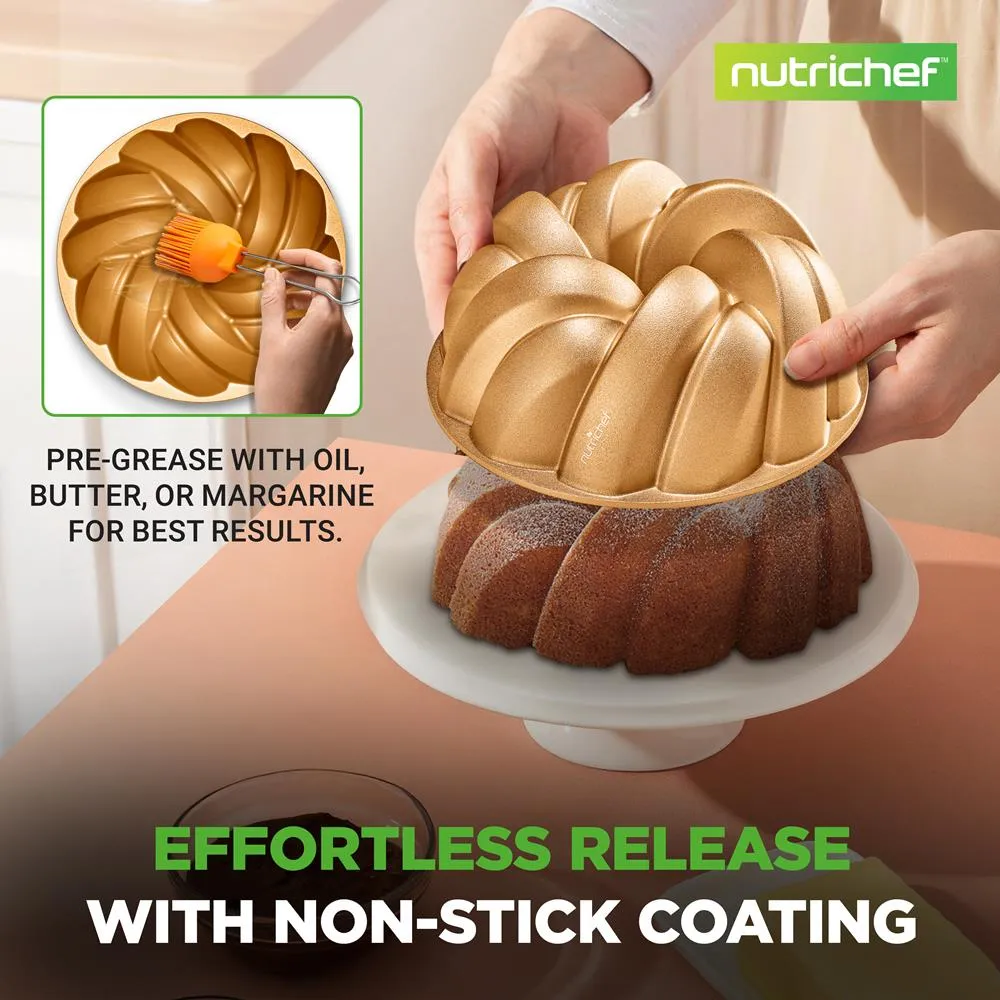 Nutrichef NCBUTP18 moule bundt aluminium cannelé