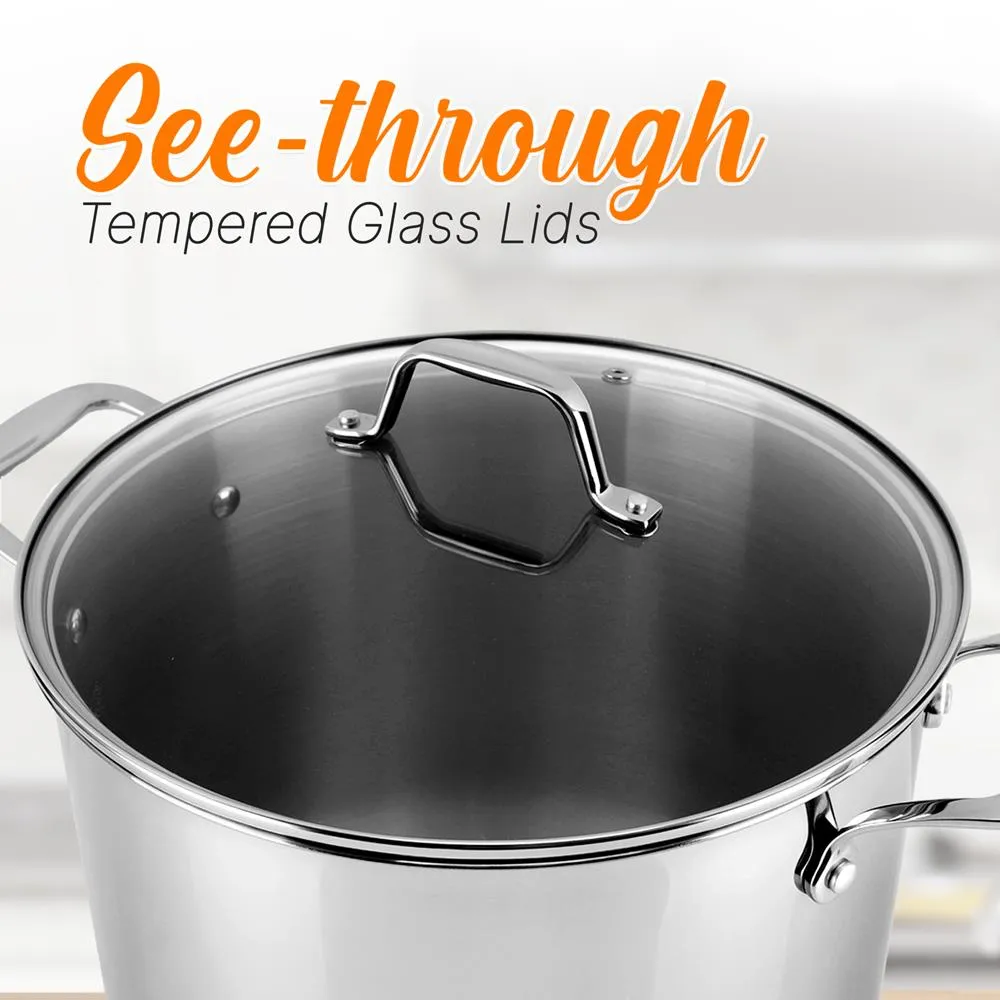 Nutrichef couvercle faitout verre 24 cm