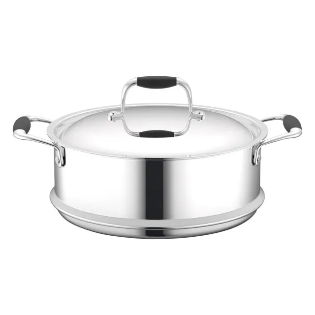 Nutrichef Panier cuit-vapeur inox avec couvercle NCSSS12