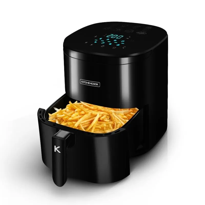 Kitchencook Airmed6 friteuse sans huile 6,5 L 1400 W noire