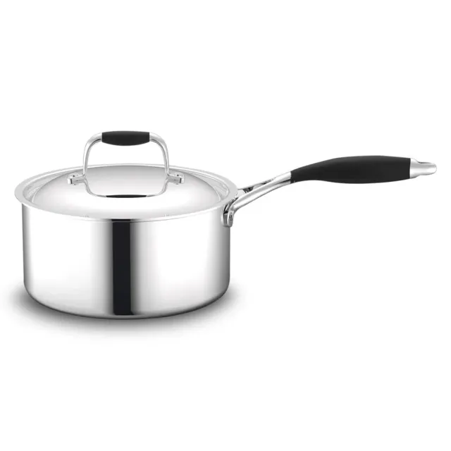 Nutrichef Casserole Inox avec Couvercle 3 Qt