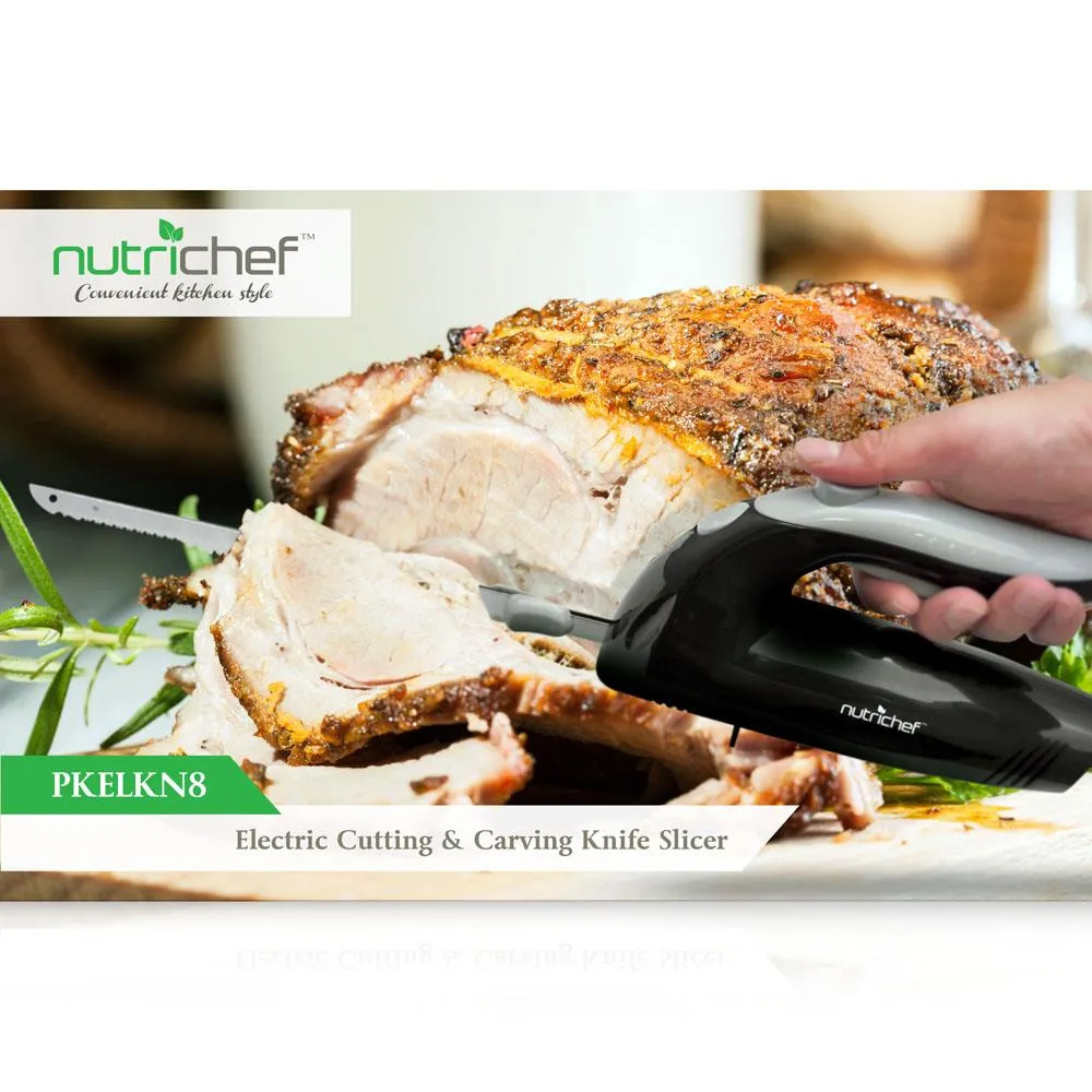 Nutrichef couteau électrique à découper inox