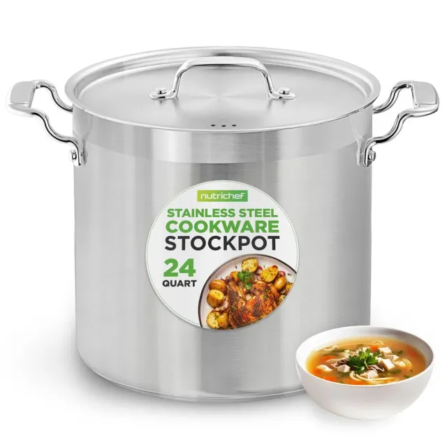 Nutrichef NCSPT24Q faitout inox 24 QT induction