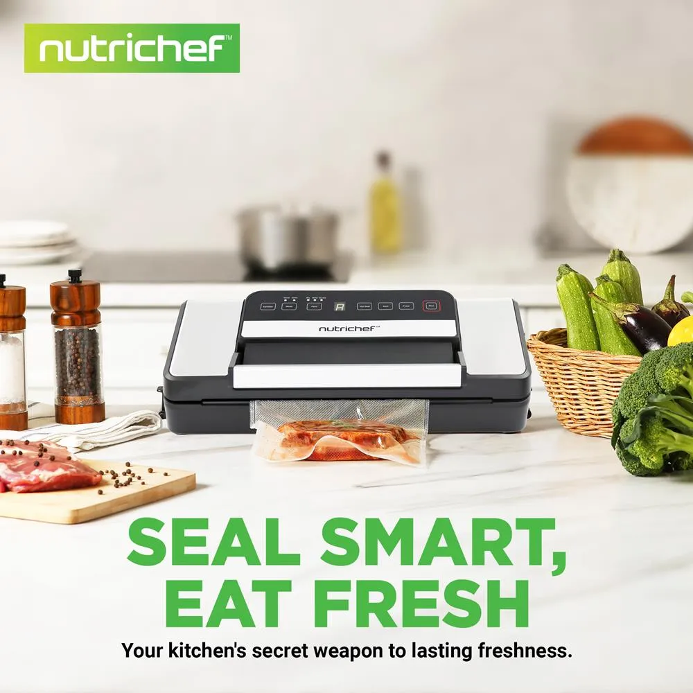 Nutrichef Machine Sous Vide Argent Double Soudure