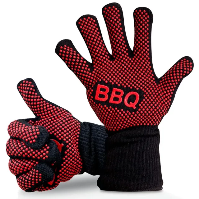 Nutrichef gants barbecue silicone 800°C lot de 2
