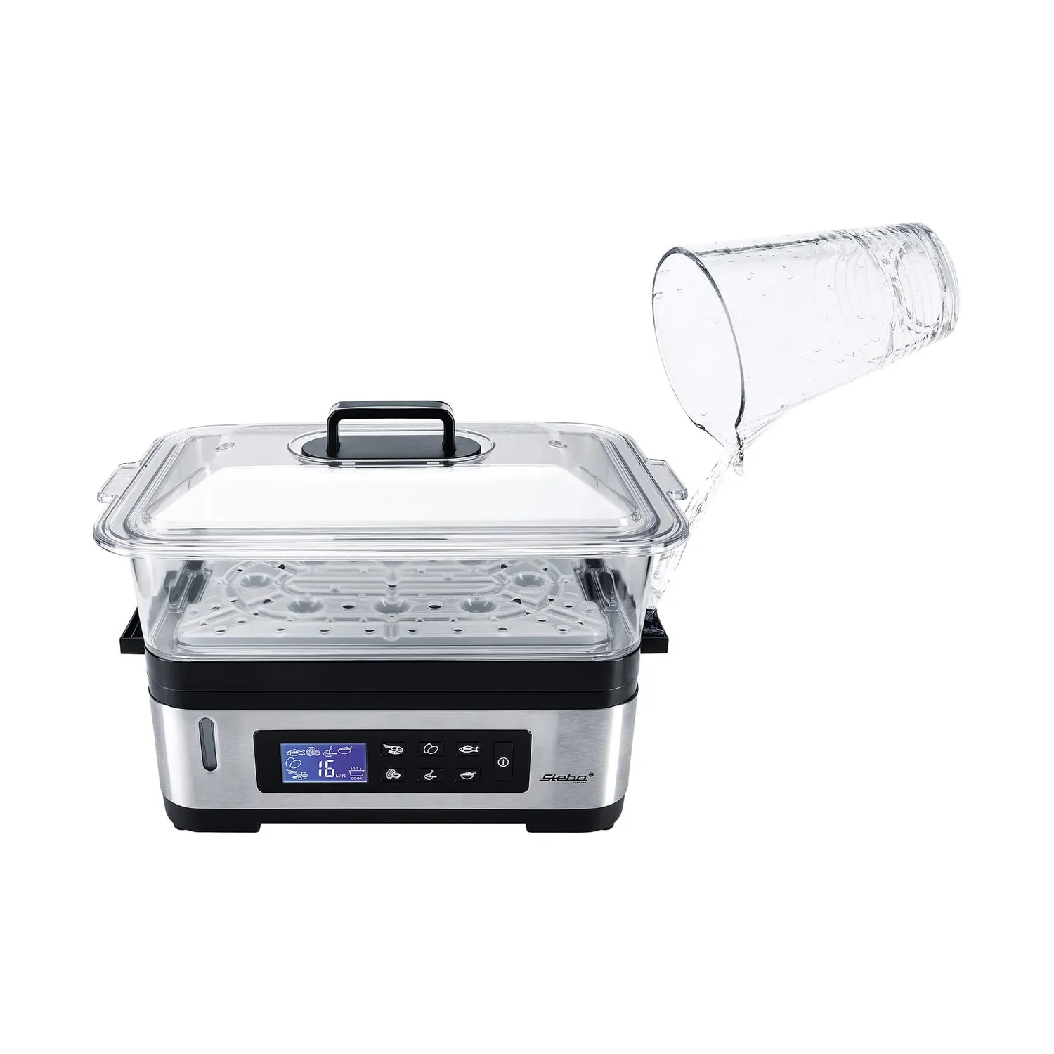 Steba DG 2 cuiseur vapeur électrique 6 L 5 programmes