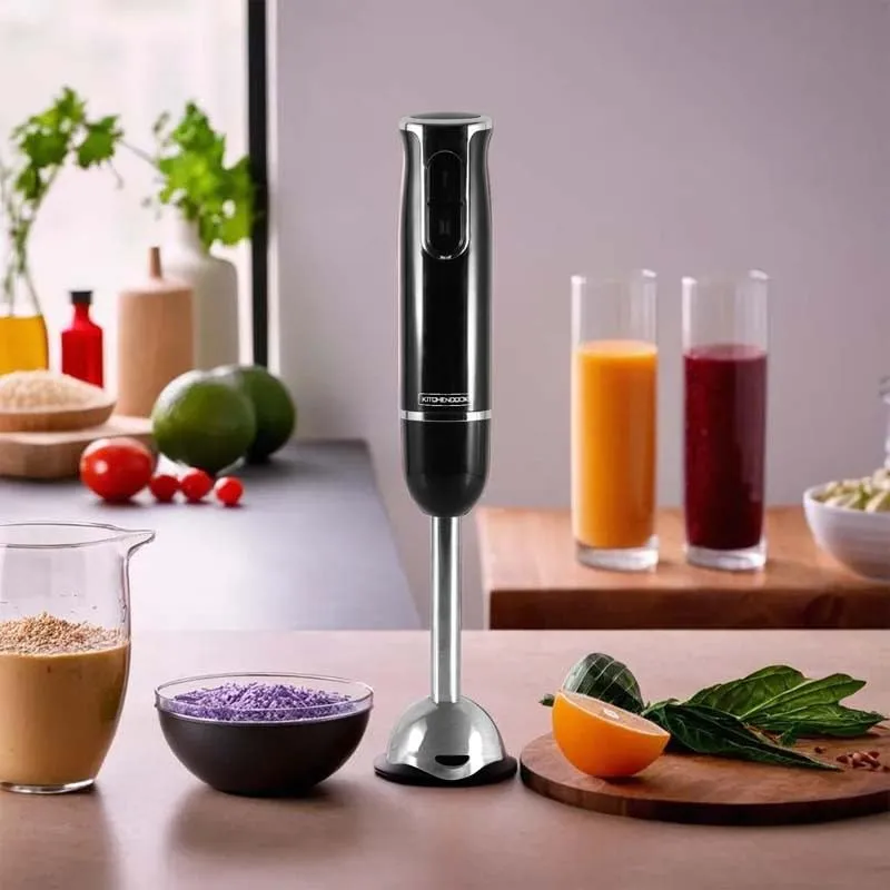 Kitchencook Hand X Black mixeur plongeant noir 600W inox