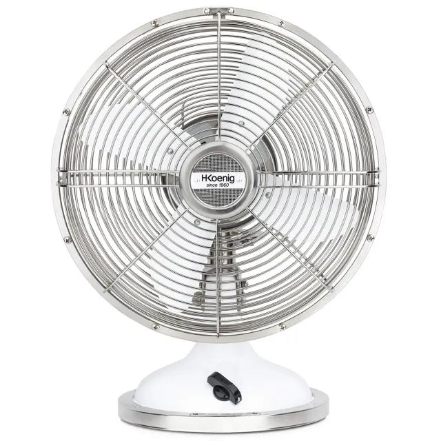 H.Koenig JOE50 ventilateur de table blanc 25 cm 3 vitesses