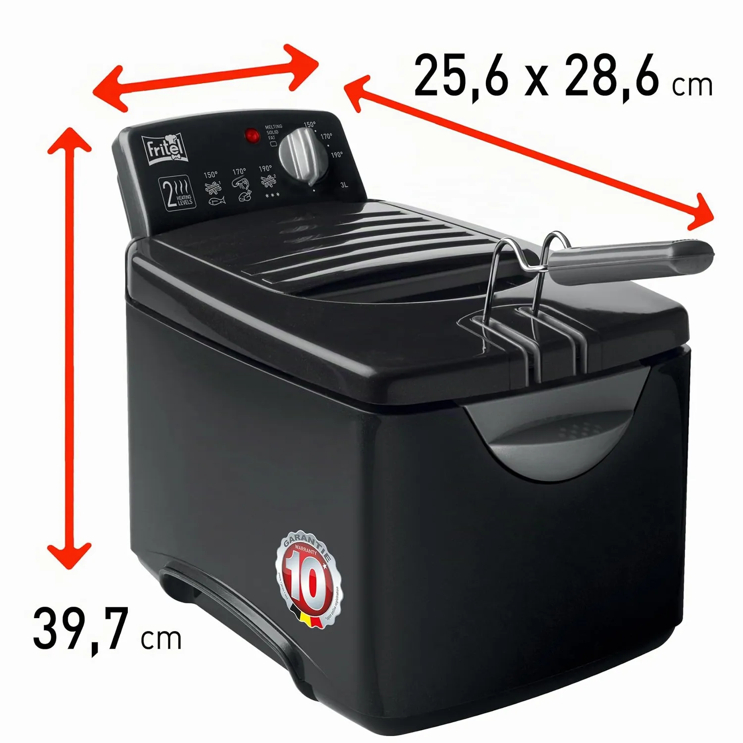 Fritel Turbo SF 4178 friteuse 3 L graisse solide