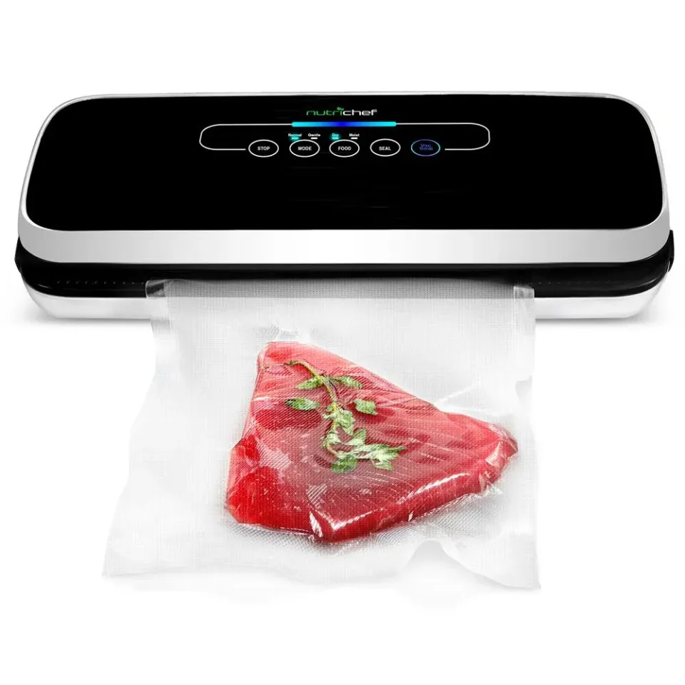 Nutrichef Machine Sous Vide Noire LED Tactile Sec Humide