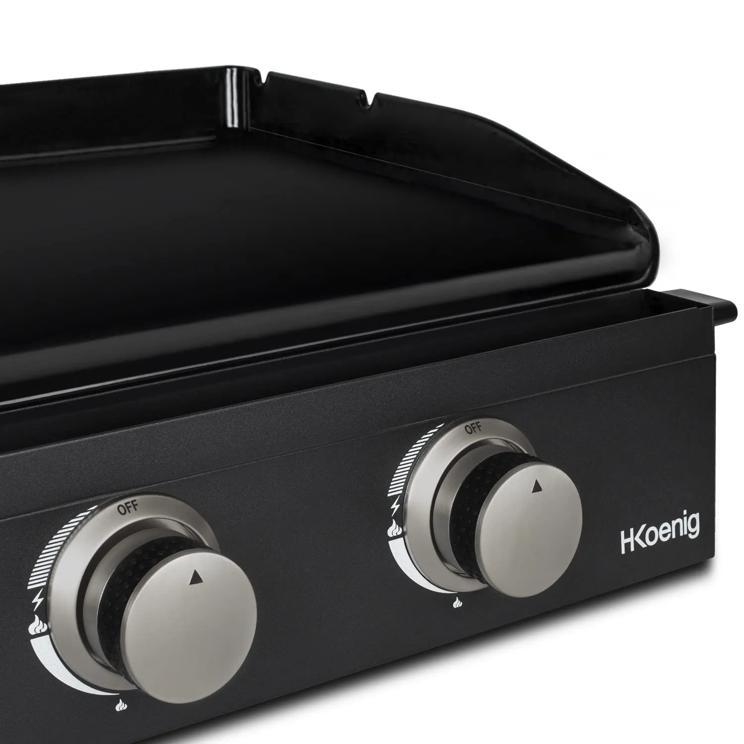 H.Koenig PLX1022 plancha gaz 2 brûleurs 47x36 cm