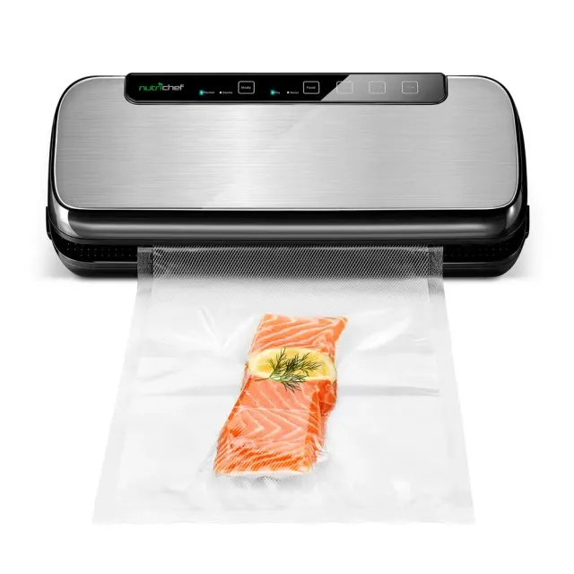 Nutrichef machine sous vide inox sachets bouchon vin