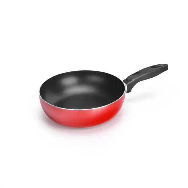 Nutrichef poêle 10 pouces rouge induction antiadhésive
