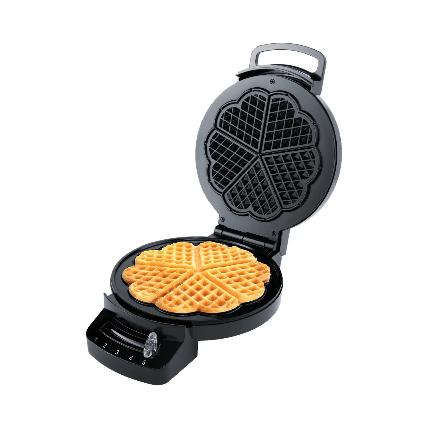 Steba WE 1 gaufrier cœurs 5 gaufres antiadhésif
